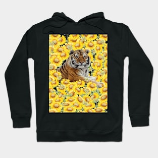 Tiger in sunflowers Hoodie